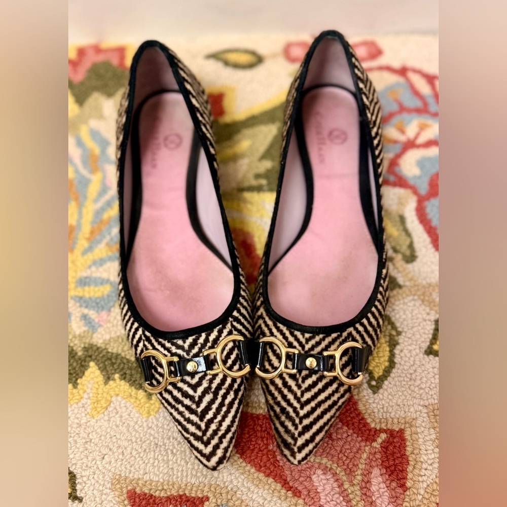 COLE HAAN X NIKE Limited Edition Calf Hair Pointed Toe Ballet Flats - Size 6 1/2